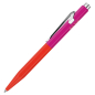 Preview: caran d Ache 849 ballpoint desgined by paul smith 4.Edit in warmred-melrosepink, sideview